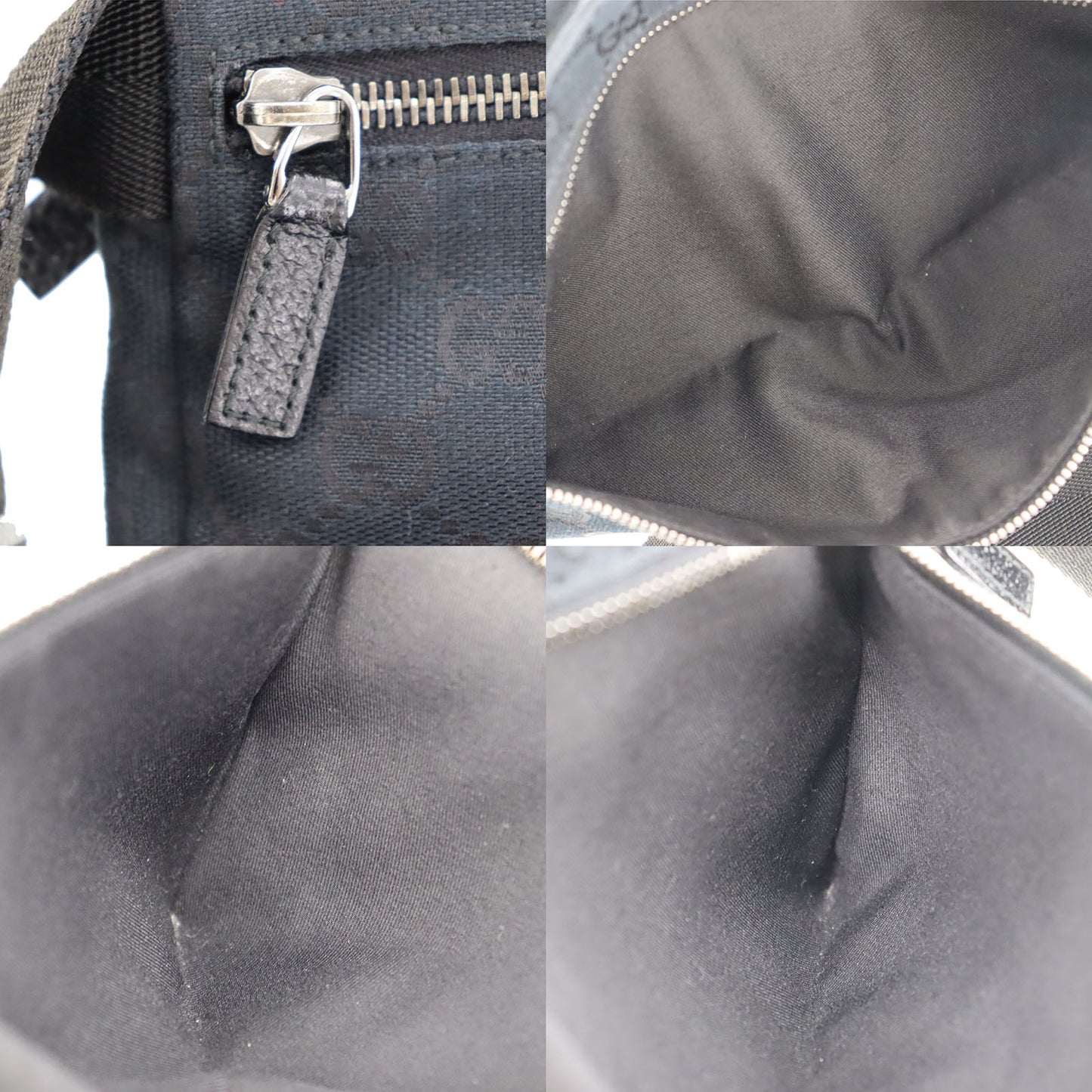 GUCCI Original GG Canvas Fanny Pack Black Canvas #BP470