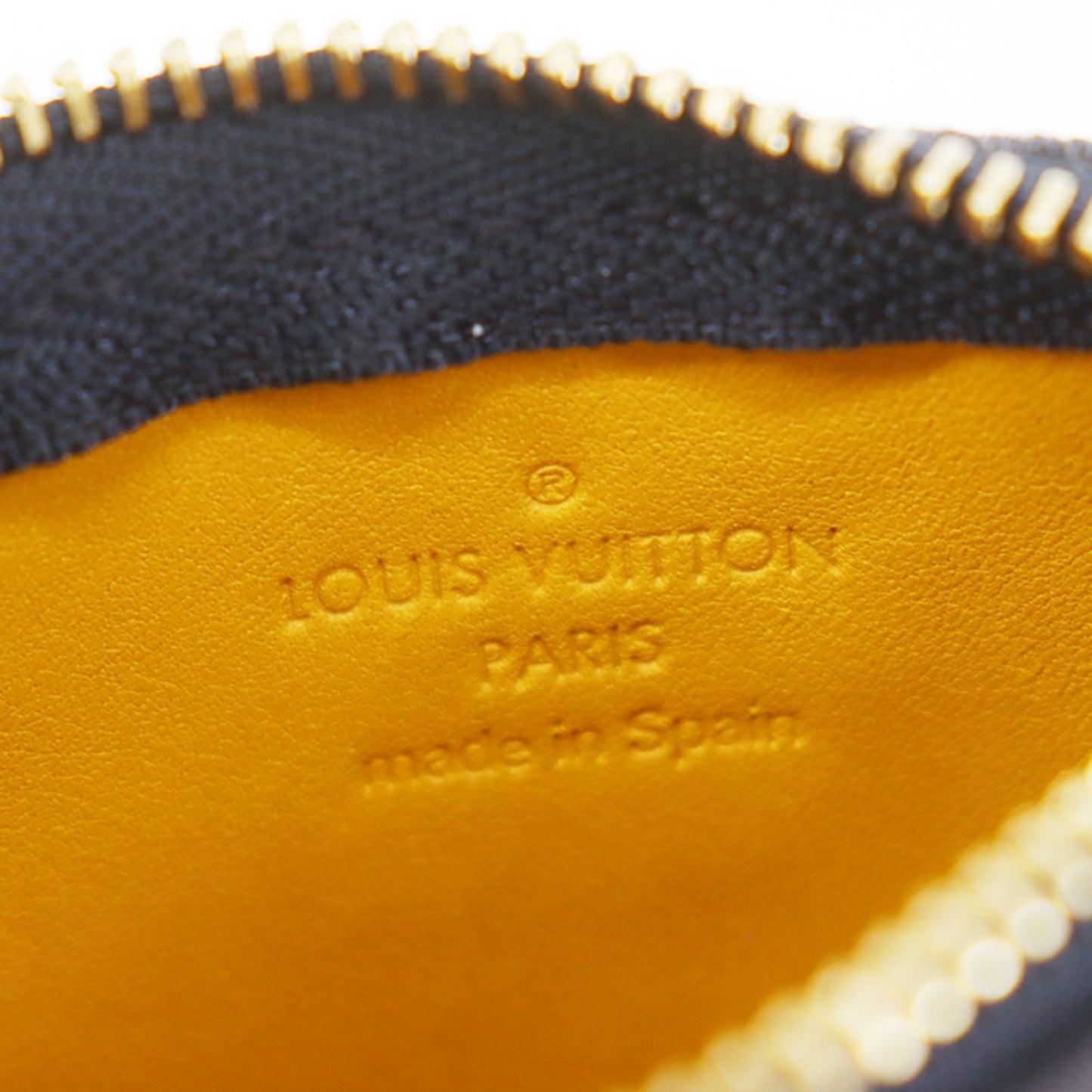 LOUIS VUITTON LV Pochette Cles Coin Purse Monogram Denim M95616 #CY688