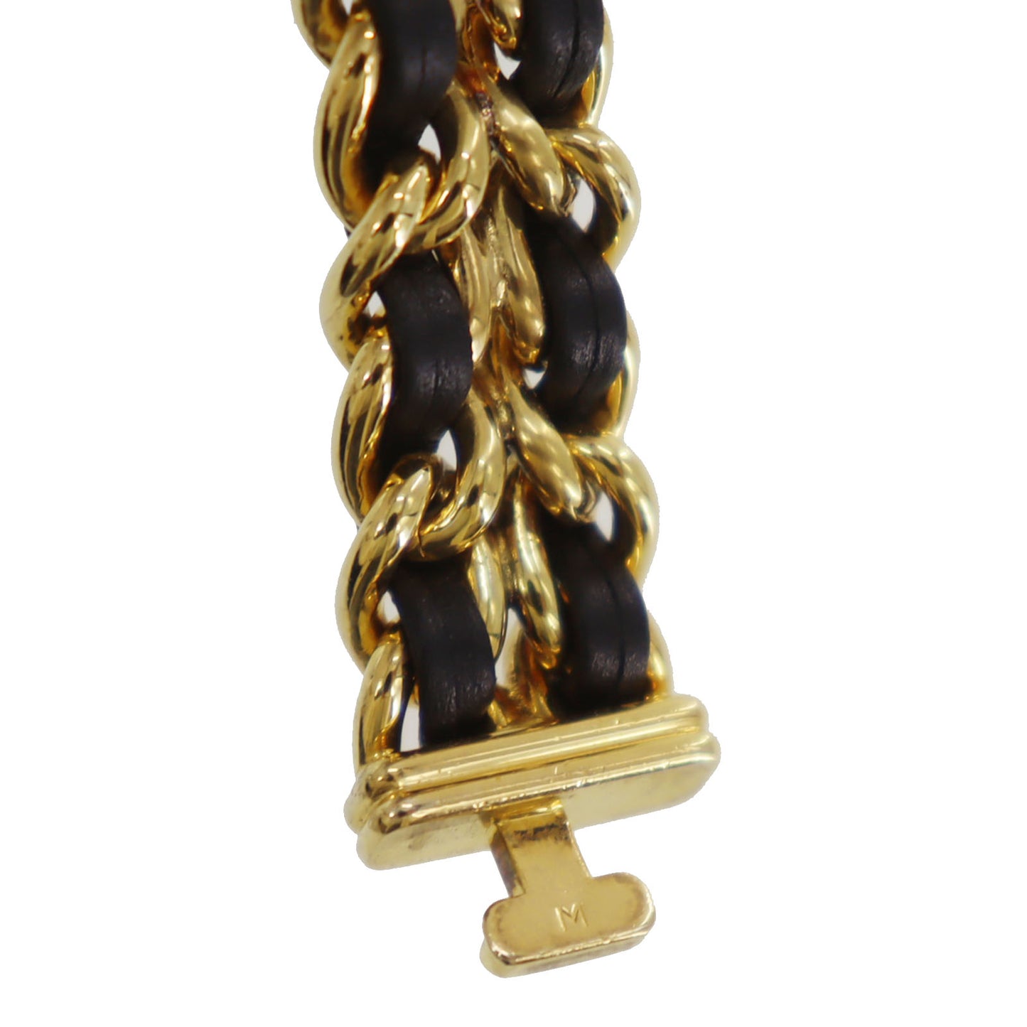 CHANEL Premiere Discontinued Wristwatches M Gold Black Quartz Swiss #CO496 S