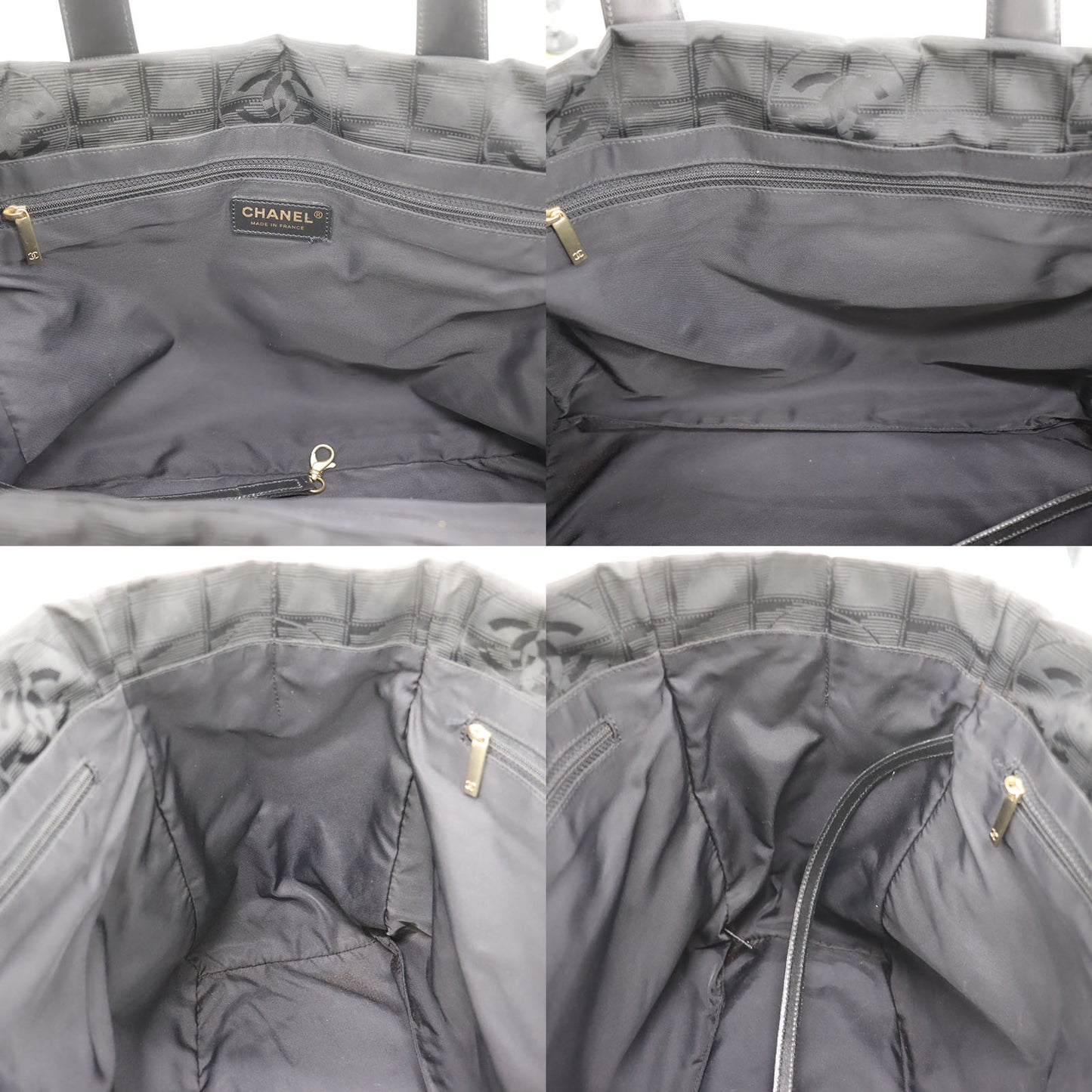 CHANEL New Travel Line Shoulder Tote Bag Nylon JUNK #CK487