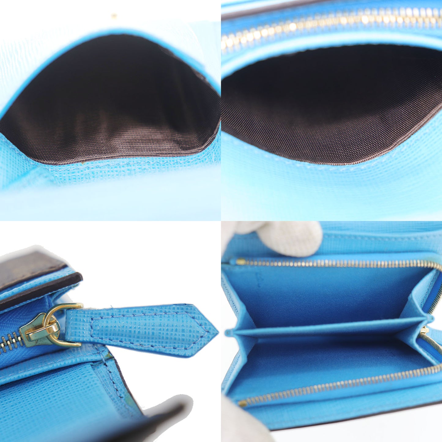 FENDI Zucca Bi-fold Wallet Brown PVC Leather #CU206