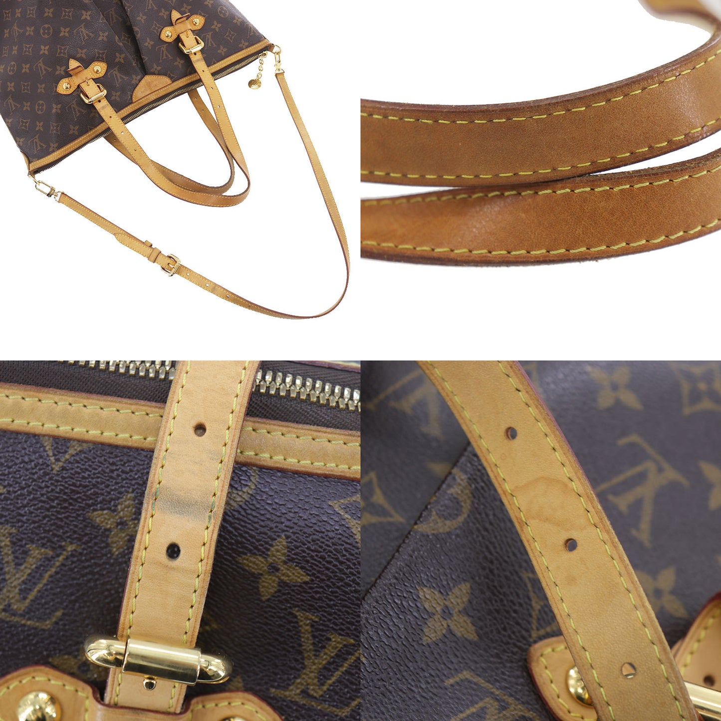 LOUIS VUITTON LV Palermo GM Shoulder Tote Bag Monogram M40146 #AH416