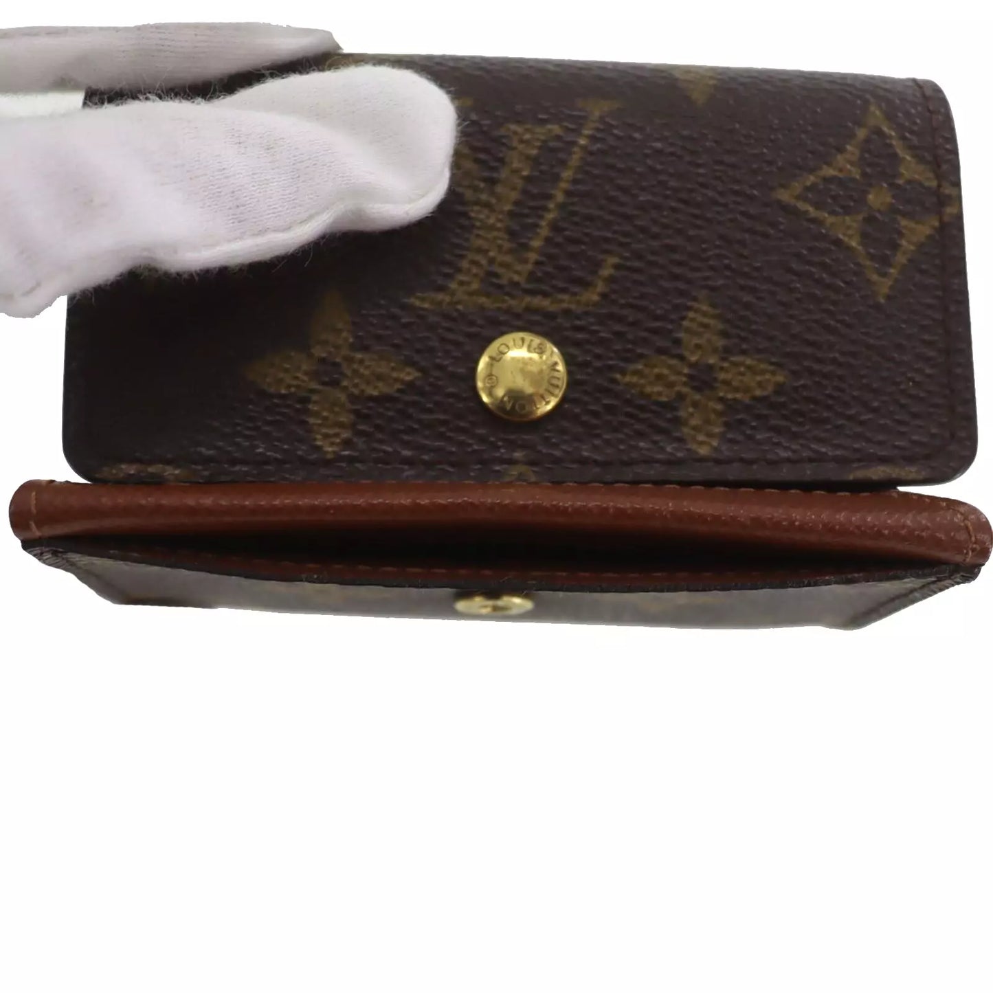 Louis Vuitton LV Porte Monnaie Plat Coin Wallet Monogram M61930 #CN605