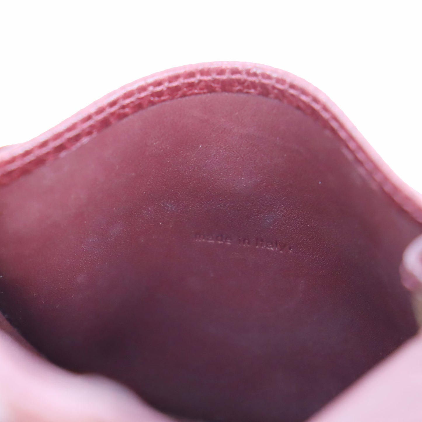 Cartier Logos Must Line Coin Case Bordeaux Leather #AH125