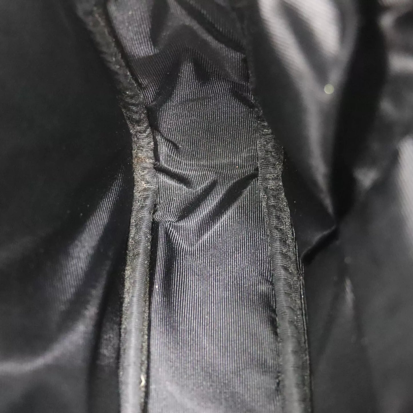 GIVENCHY Handbag Nylon Canvas Black China #AH91