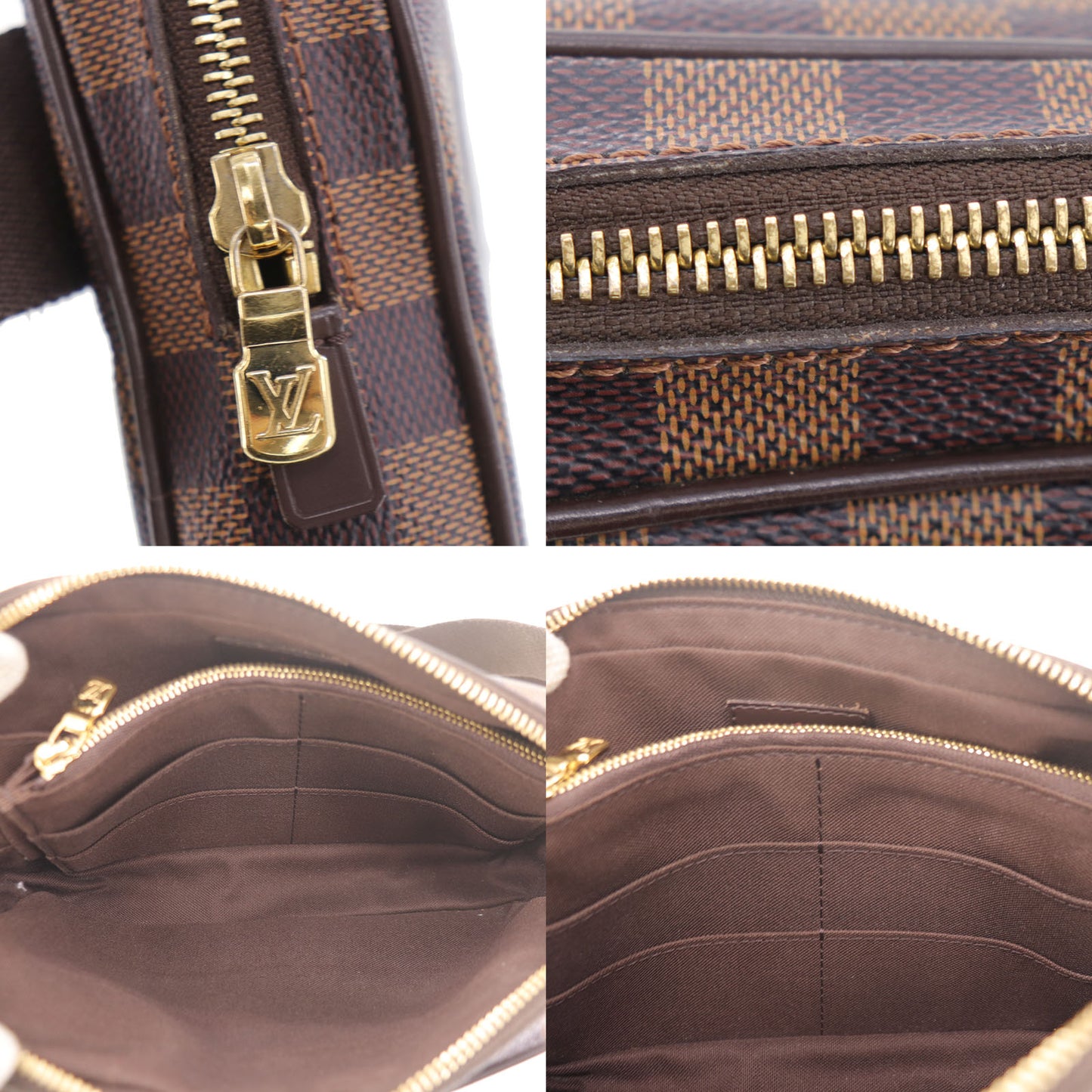 Louis Vuitton LV Brooklyn Damier Belt Bag Bum Bag N41101 #ED346