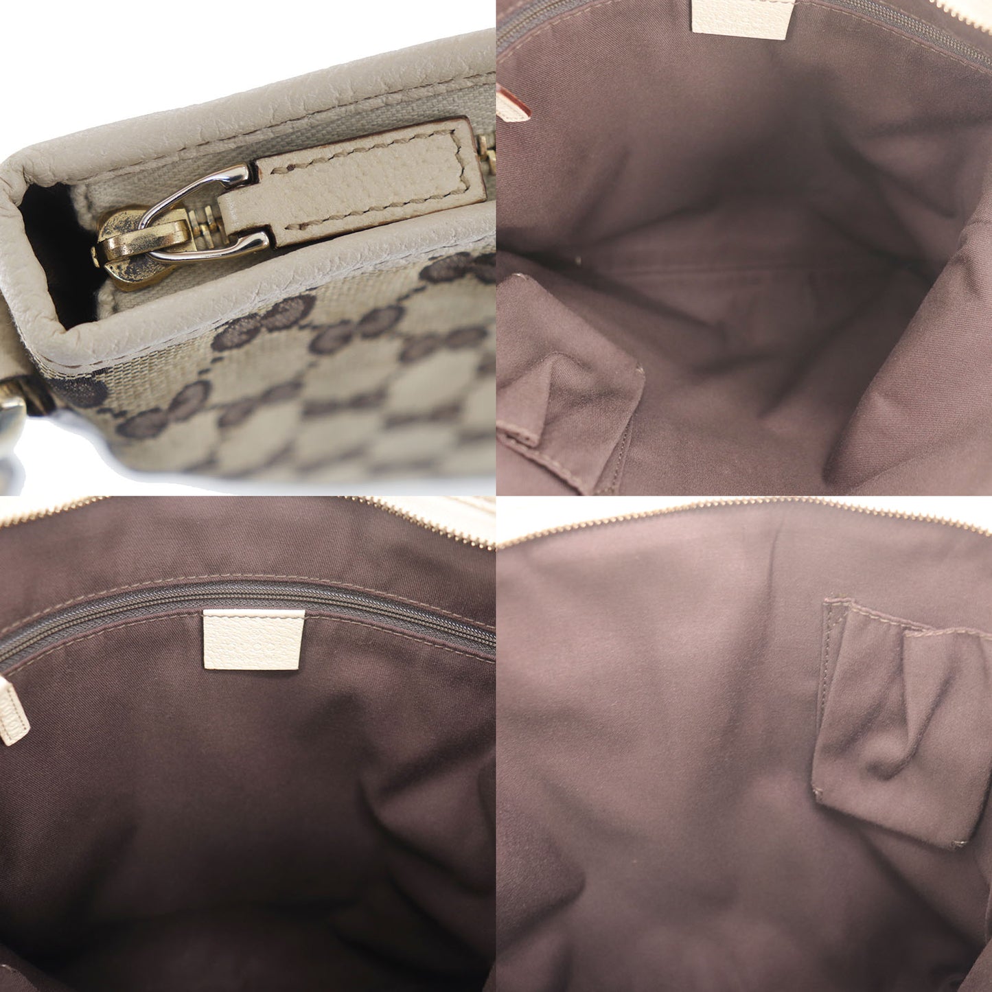 GUCCI Original GG Canvas Abbey Crossbody Shoulder Bag Brown #EB80