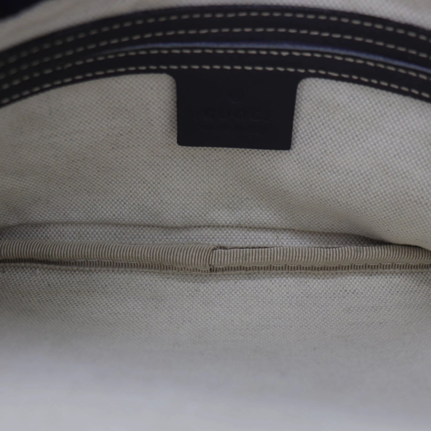 GUCCI GG Plus Crossbody Bag Navy PVC Leather #EF162