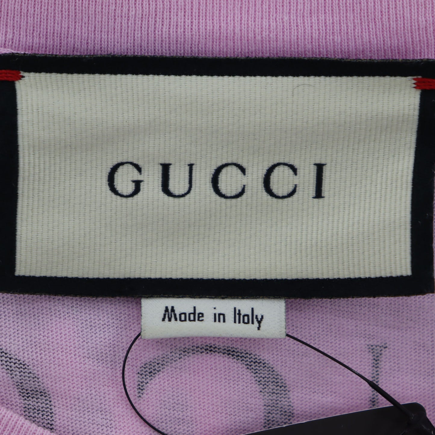 GUCCI Logos Short Sleeve Tops T-shirt Size XS Pink Cotton #AH524