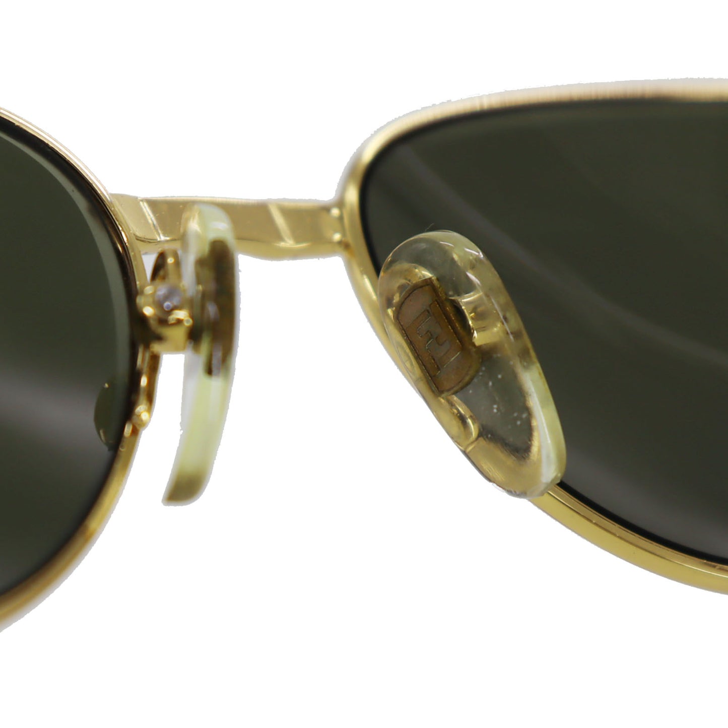 FENDI Sunglasses Black Brown Eye Wear #CO59
