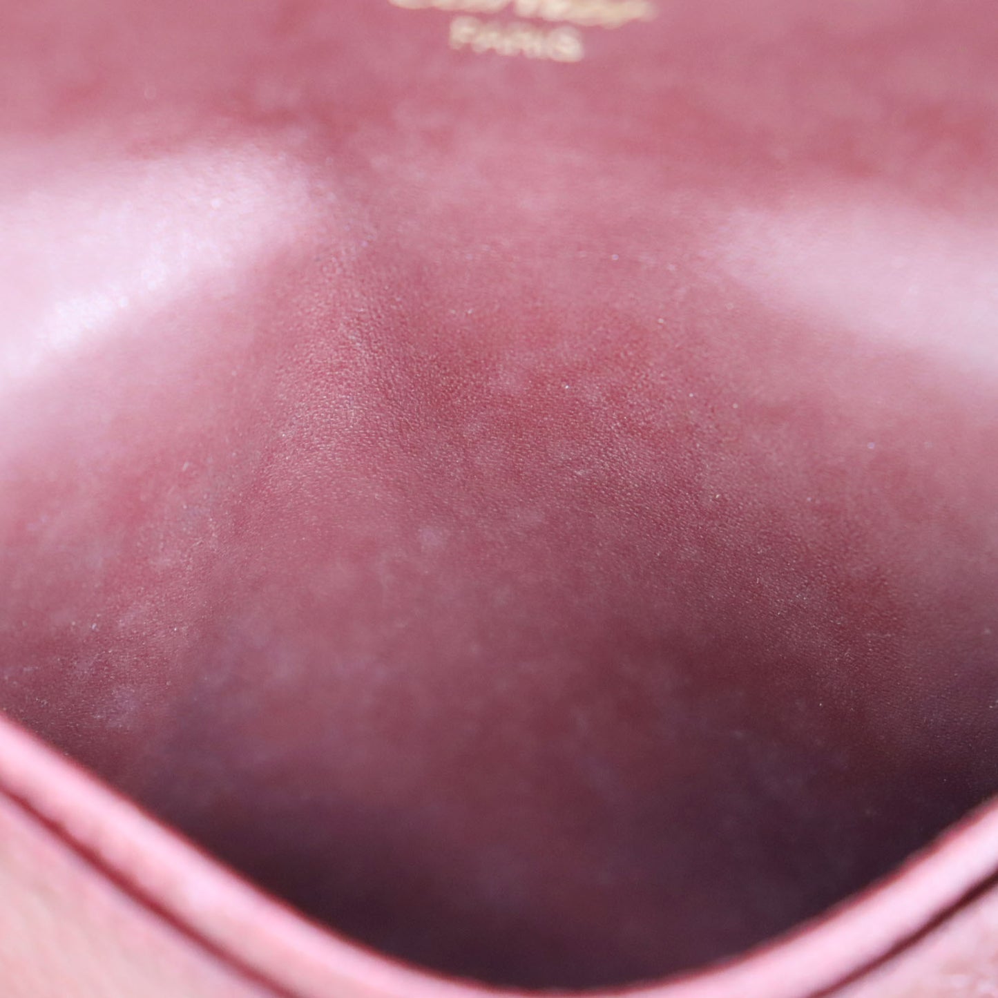 Cartier Logos Must Line Coin Case Bordeaux Leather #AH125