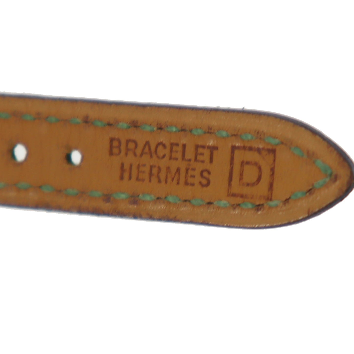 HERMES Ladies Watch Serie Green Silver 276071 #CX794