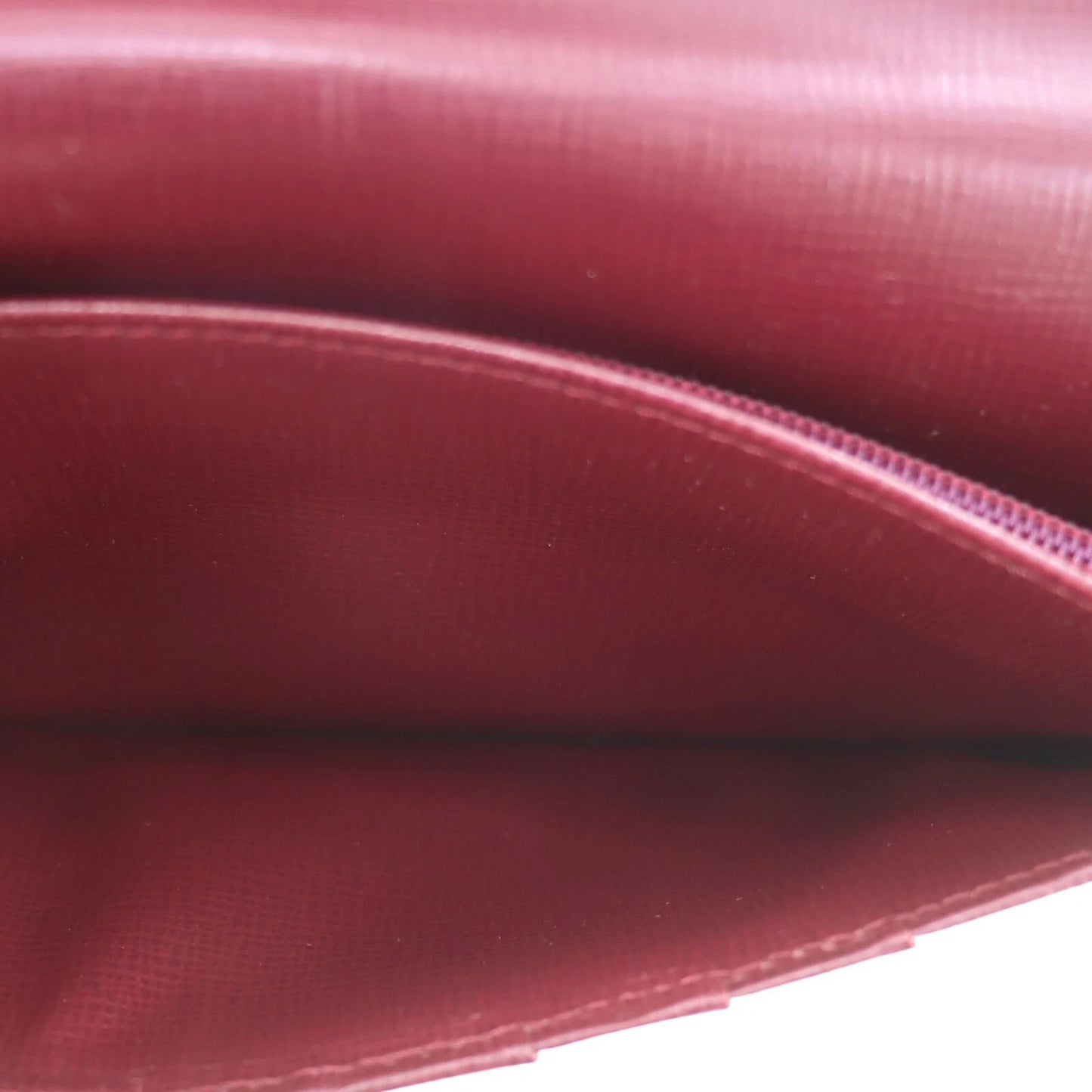 CARTIER Must de Cartier Bifold Long Wallet Leather Burgundy #ED495