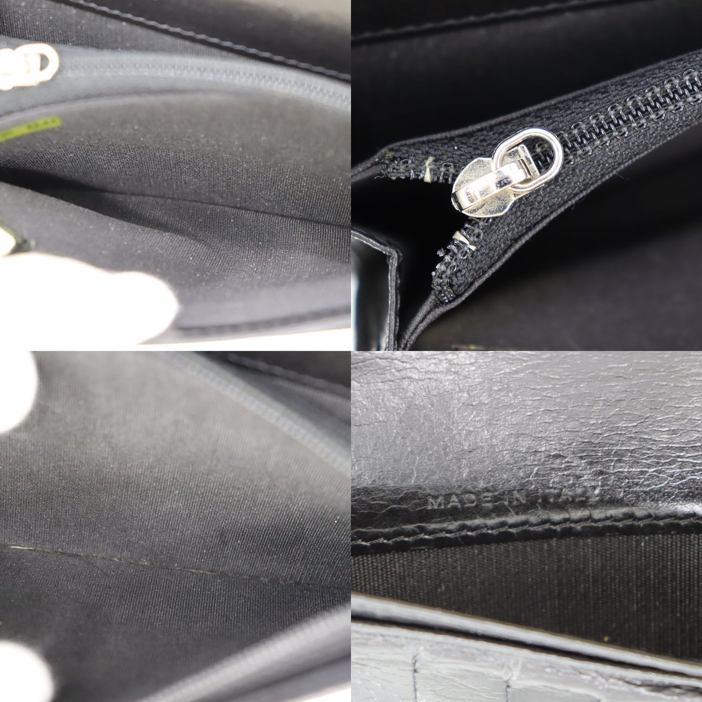 CHANEL Long Wallet Black Leather #AH498