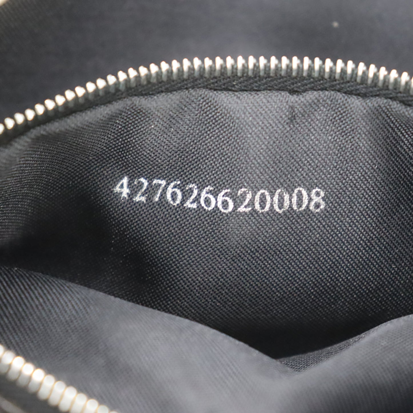 FENDI Zucca Shoulder Handbag Black Canvas #AG704