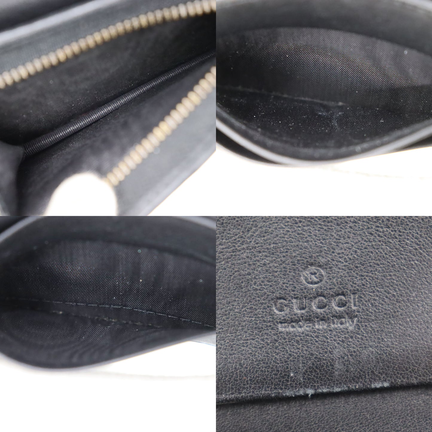 GUCCI GG Marmont Wallet Black Leather #BU945