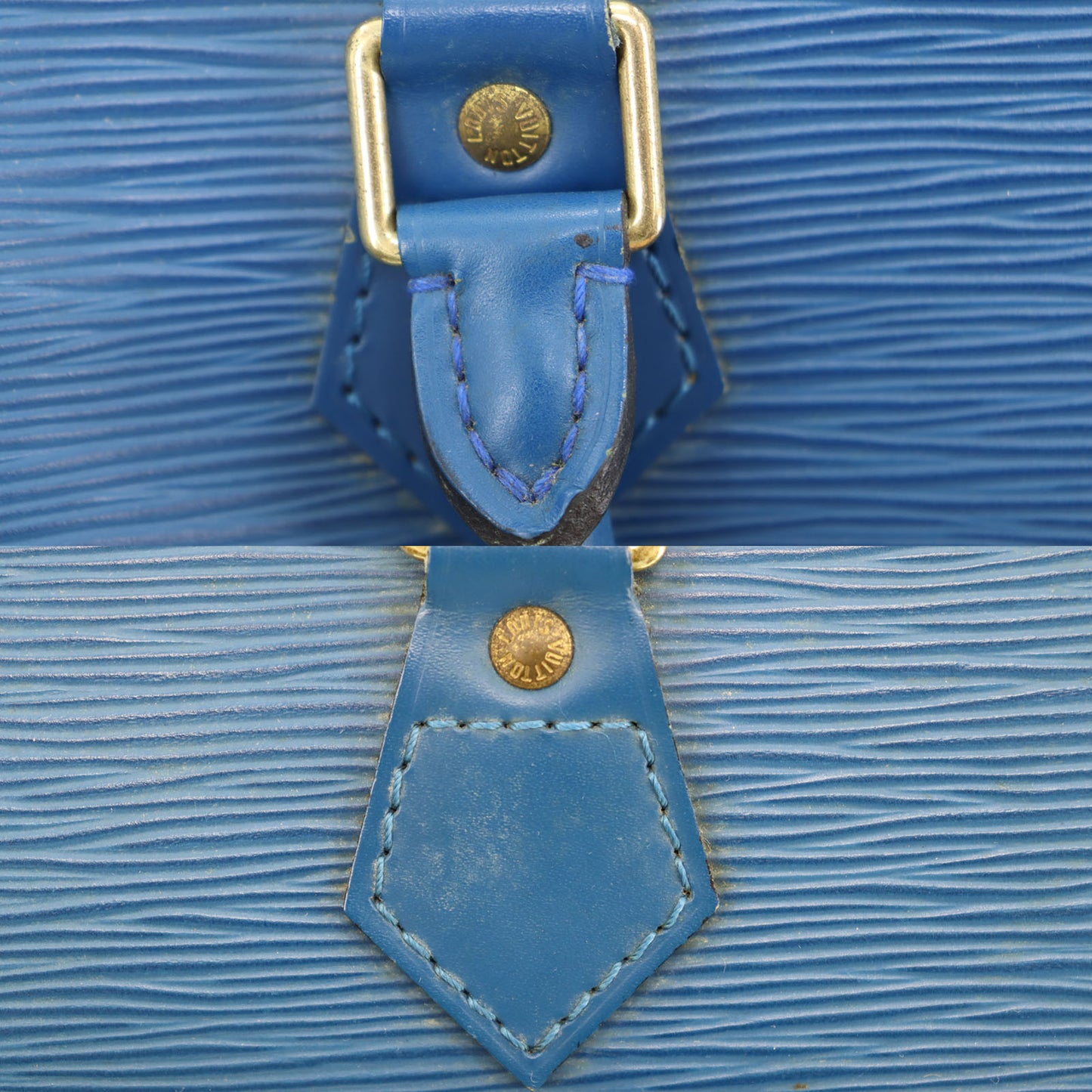 Louis Vuitton LV Speedy 30 HandBag Epi Leather Blue M43005 #BY107
