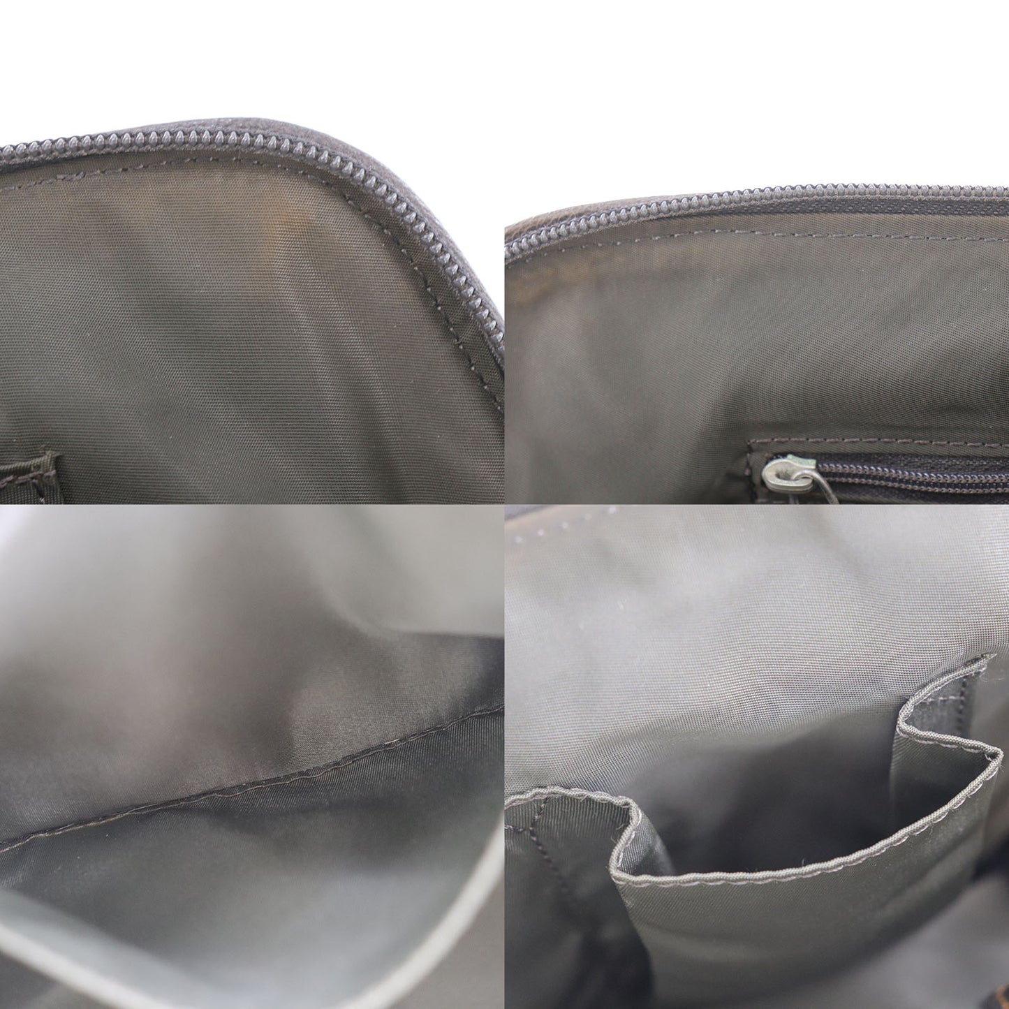 Christian Dior Trotter Handbag Brown Canvas Vintage #AH633