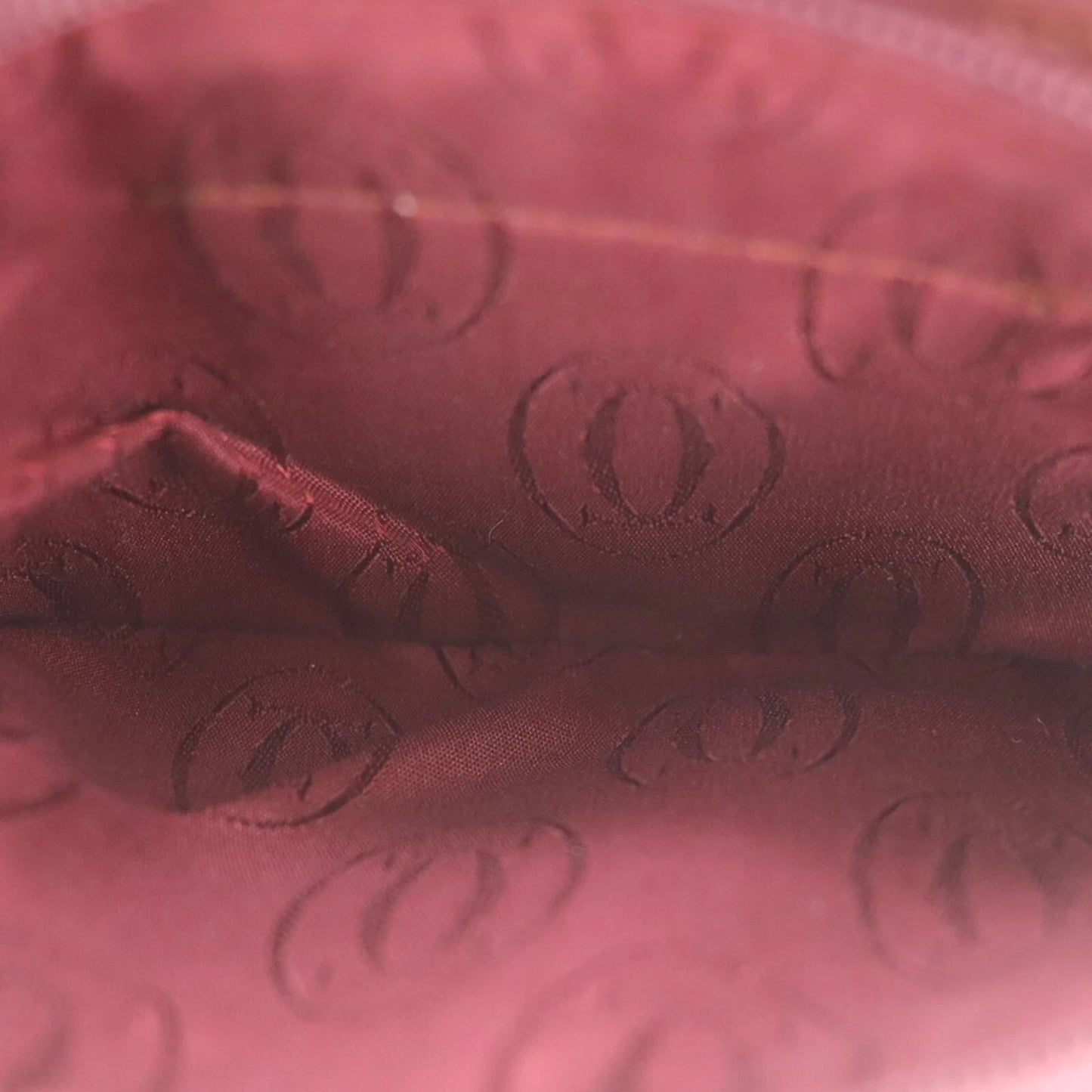 CARTIER Must de Cartier Wallet Leather Burgundy #ED556