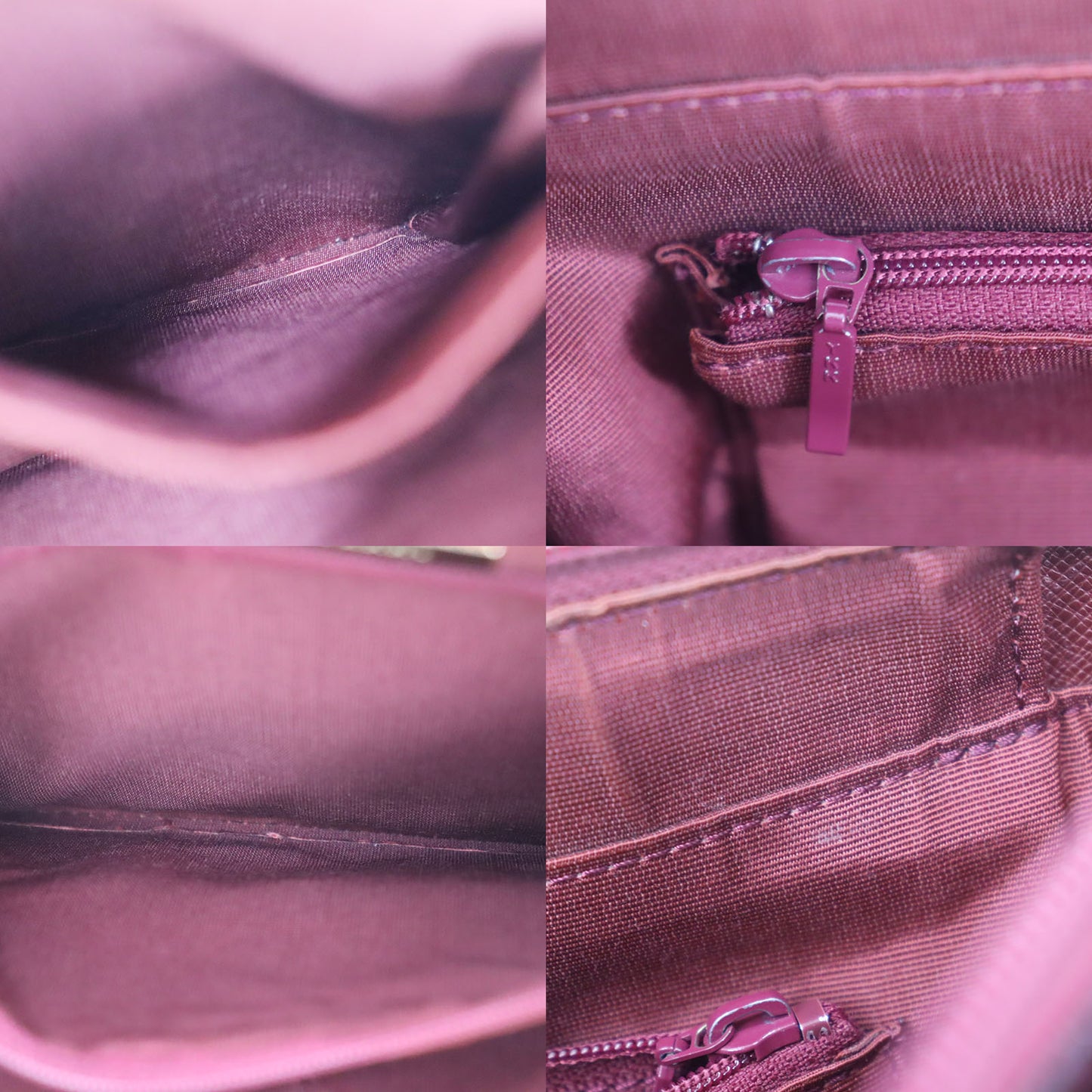 Burberry Nova Check Handbag Beige Bordeaux Canvas #BT778