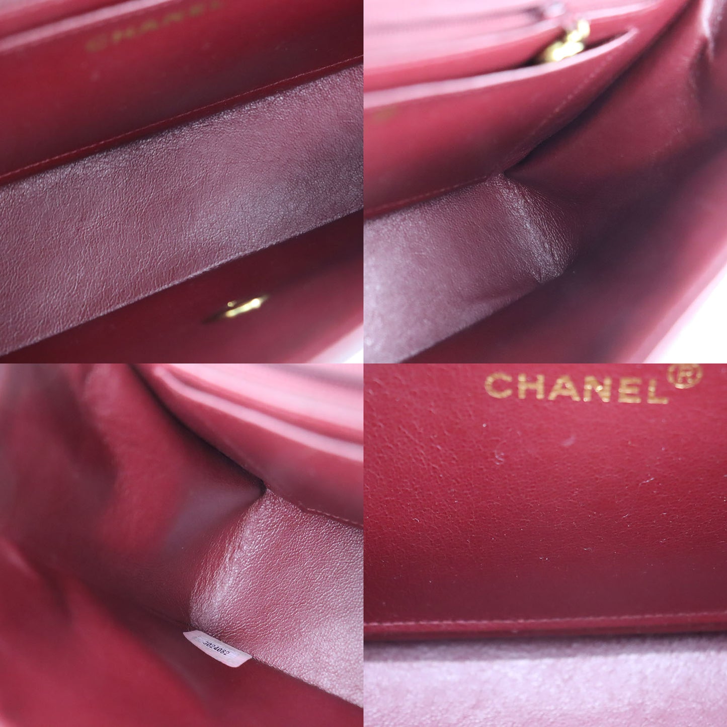 CHANEL HandBag Matelasse Pair Lambskin Leather Black #BU943