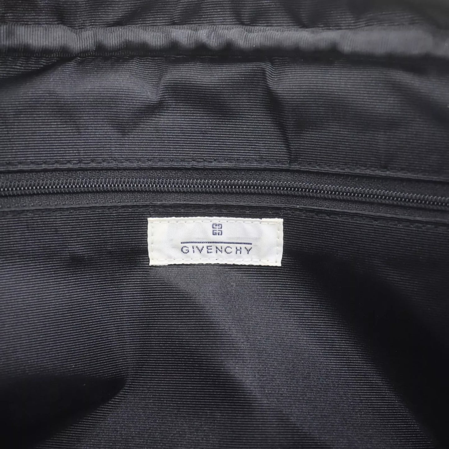 GIVENCHY Handbag Nylon Canvas Black China #AH91