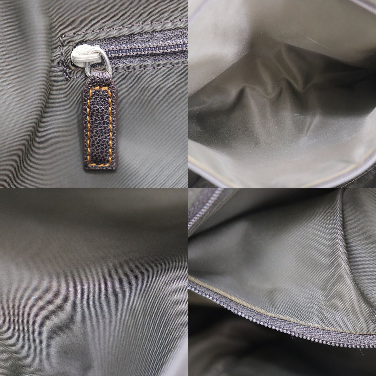 Christian Dior Trotter Handbag Brown Canvas Vintage #AH633