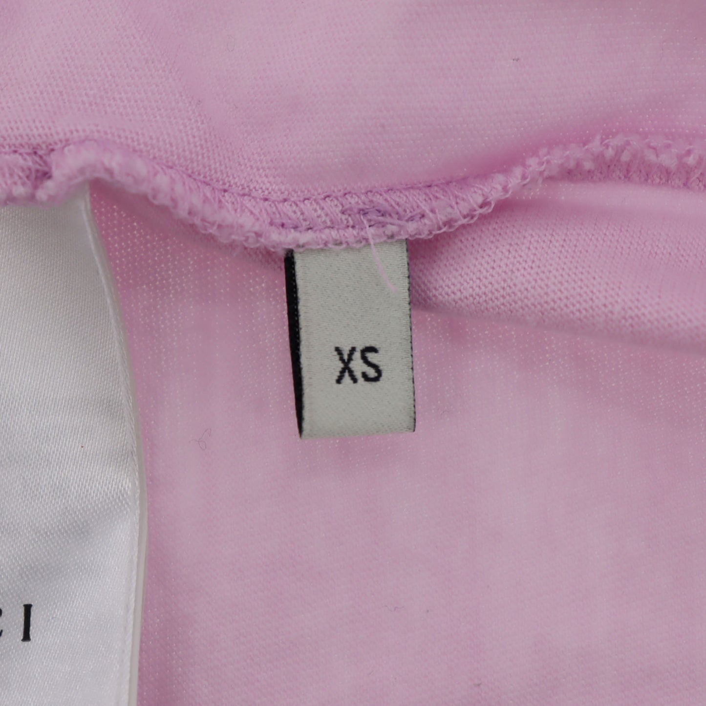 GUCCI Logos Short Sleeve Tops T-shirt Size XS Pink Cotton #AH524