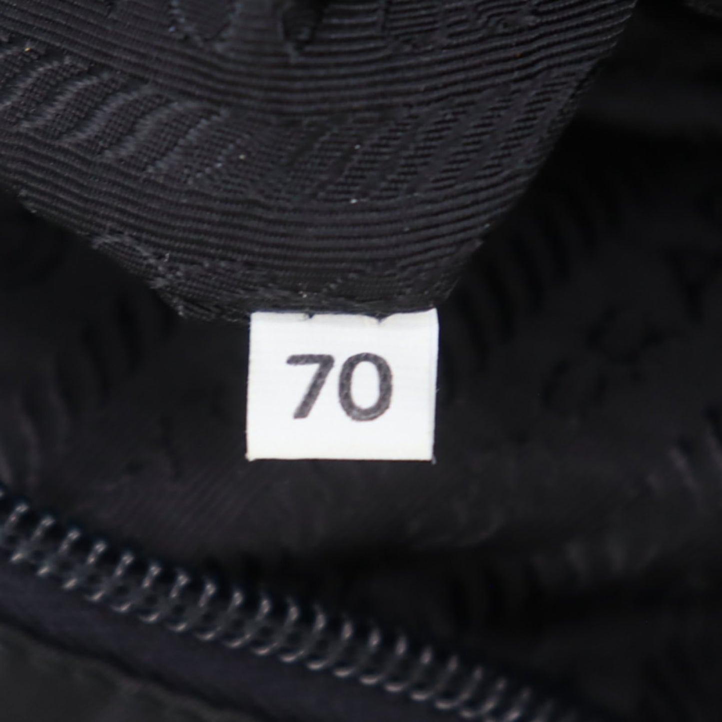 PRADA Logos Shoulder Tote Bag Black Nylon #ED418