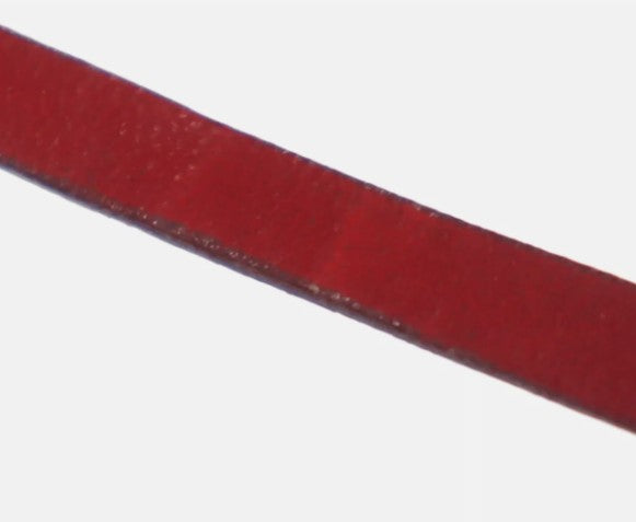 Christian Dior Logo Used Choker Red Gold Leather Gold Plated Vinatge #CU720 S