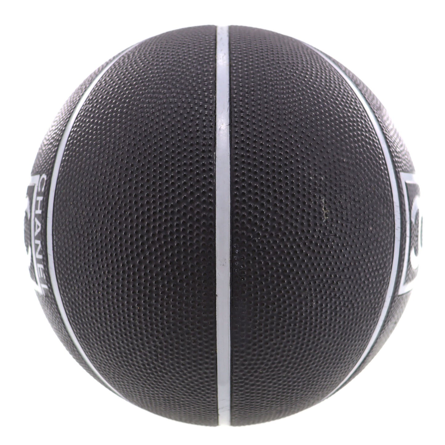 CHANEL Basketball Size 7 22cm Black Gray Vintage #BR728
