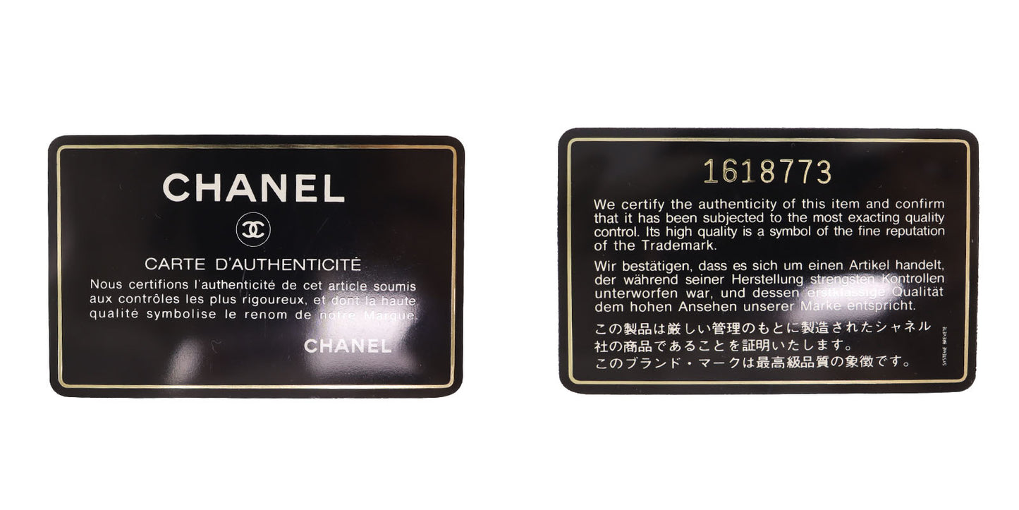 CHANEL Shoulder Bag Embossed leather Black #BL492