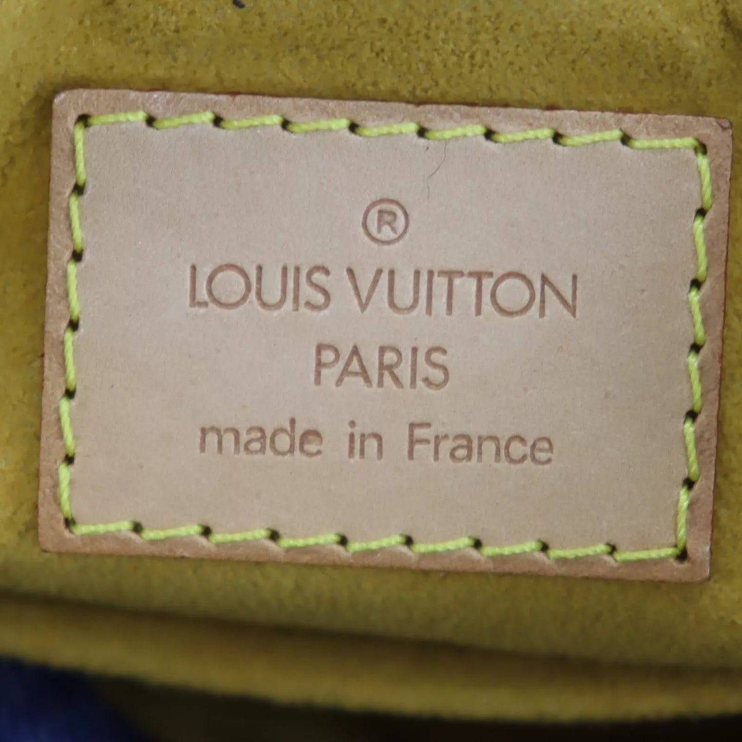 Louis Vuitton LV Pleaty Handbag Monogram Denim Blue M95020 #ED193