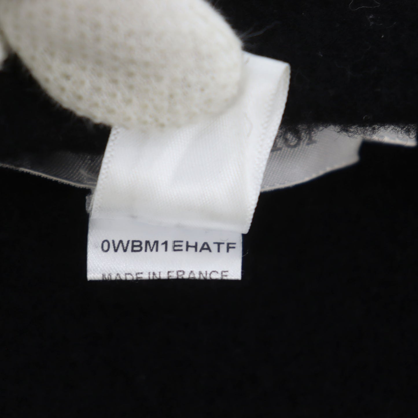 Christian Dior Beret Preschoolers Hat 100% Wool Black Kids T3 #CO56