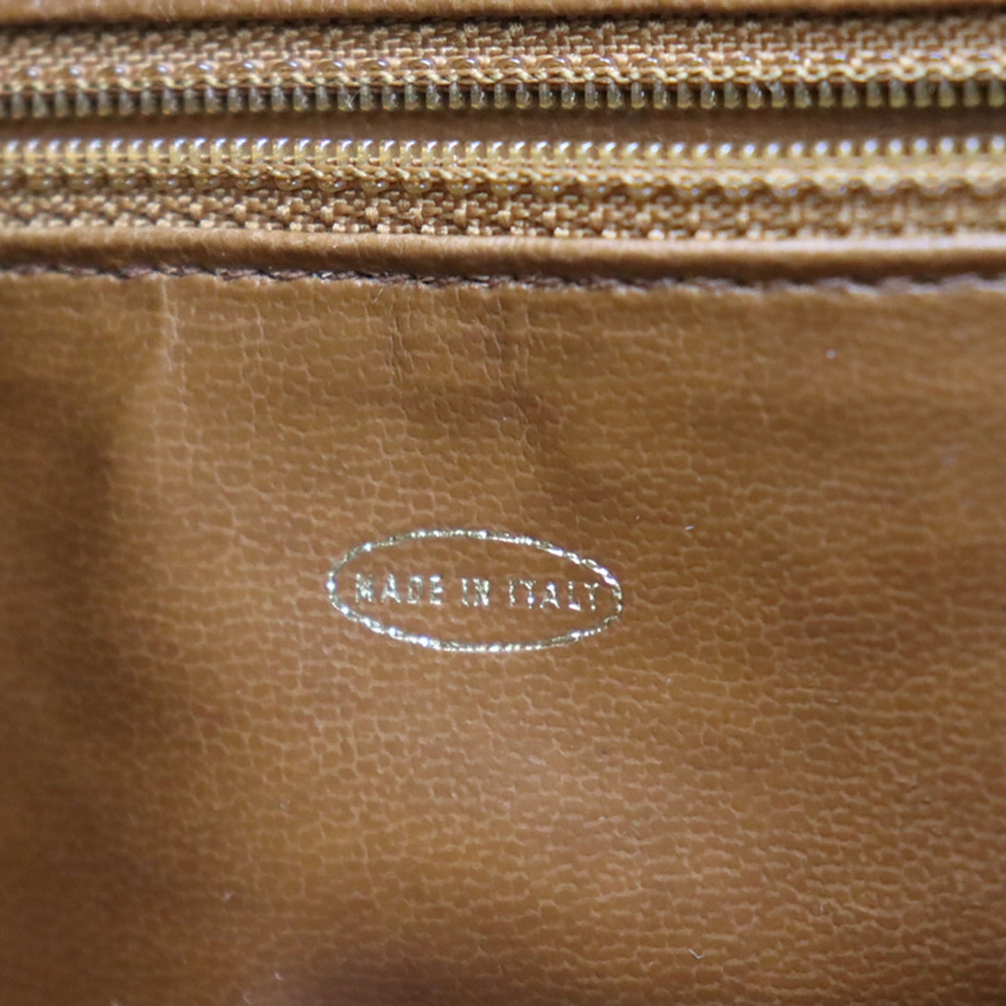 CHANEL CC Logos Brown Backpack Caviar Skin Leather #BE9