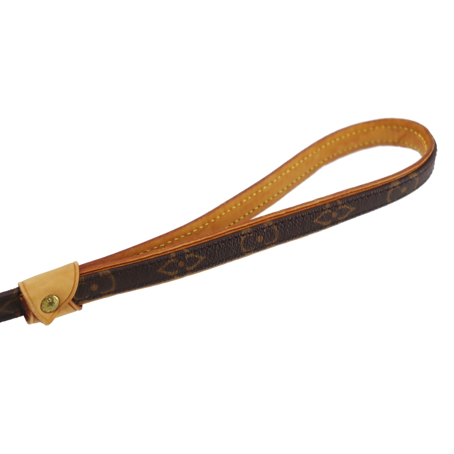 Louis Vuitton LV Collier Baxter Dog Collar MM & Dog Leash MM Monogram #CY753