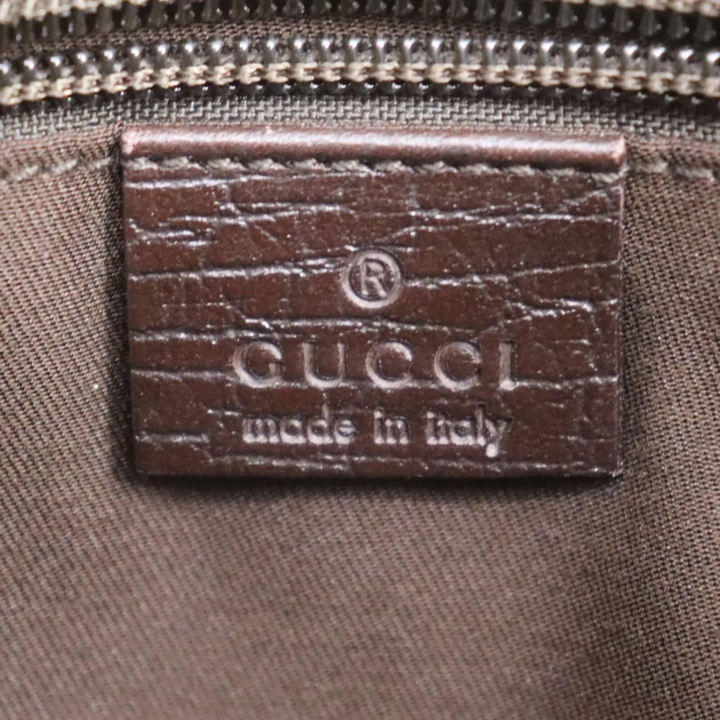 GUCCI GG Plus Shoulder Bag Crossbody Brown PVC Leather #CF544
