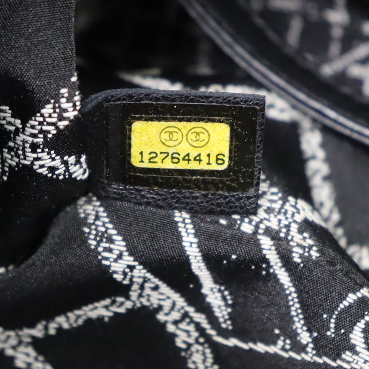 CHANEL Logo Shoulder Tote Bag Leather #CL42