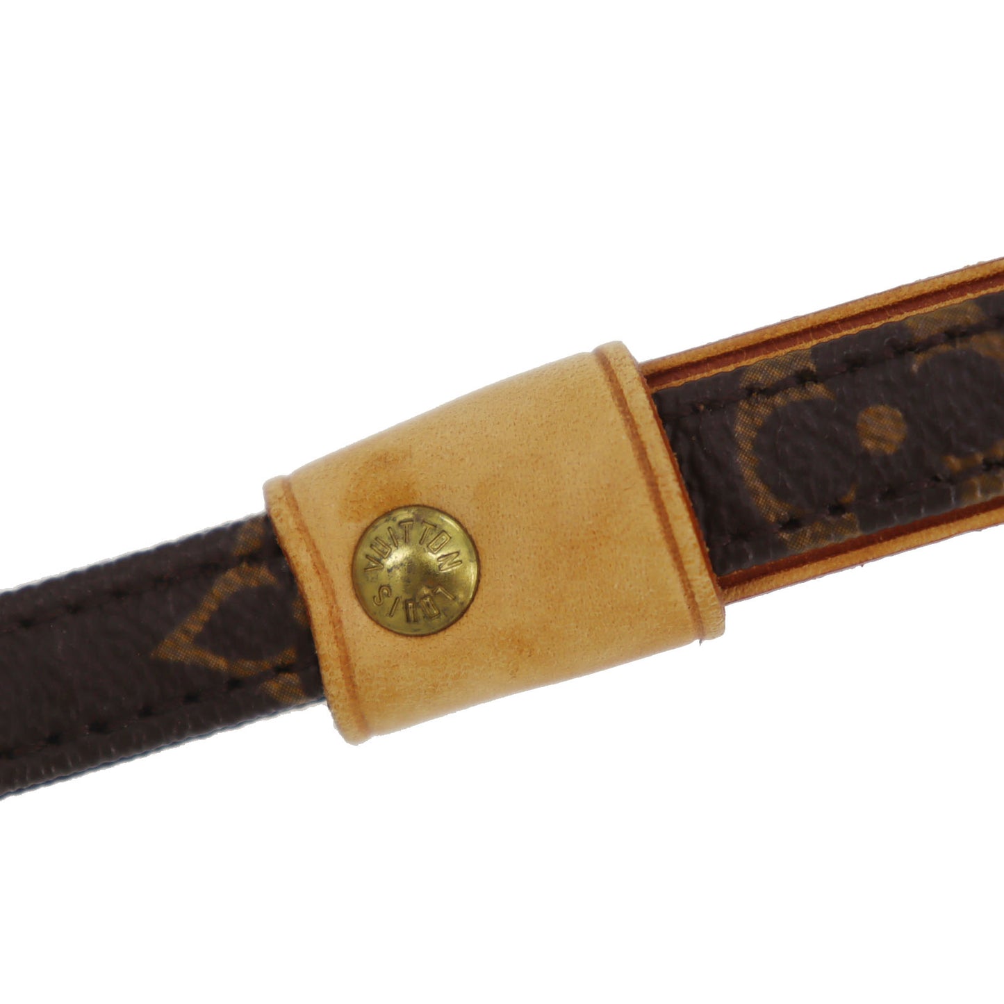 Louis Vuitton LV Collier Baxter Dog Collar MM & Dog Leash MM Monogram #CY753