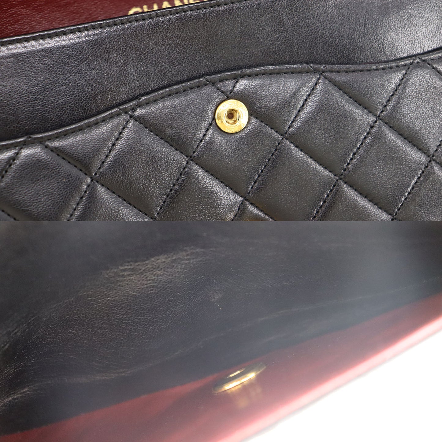 CHANEL Matelasse 25 Chain Shoulder Bag Black Leather #BK517
