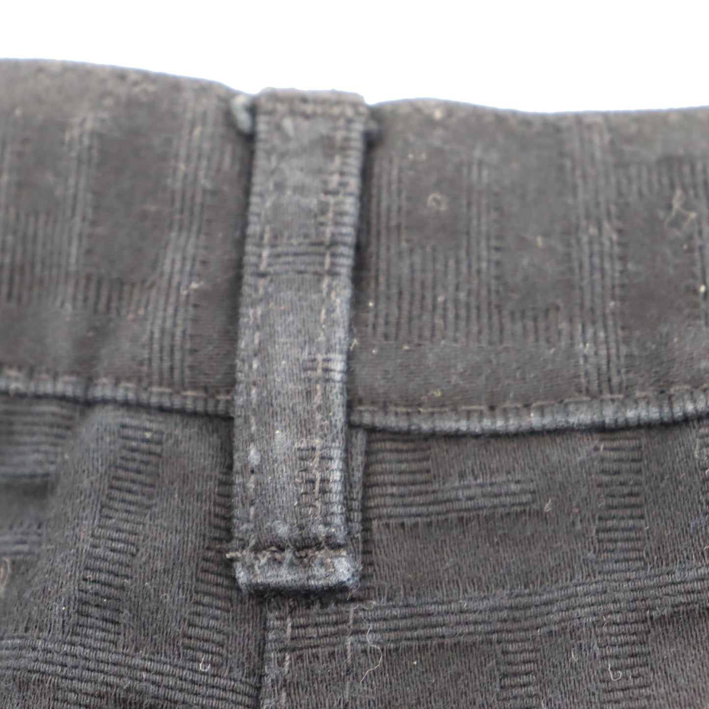 FENDI Roma Jeans Zucca Bottom Black Cotton 100% #AH314
