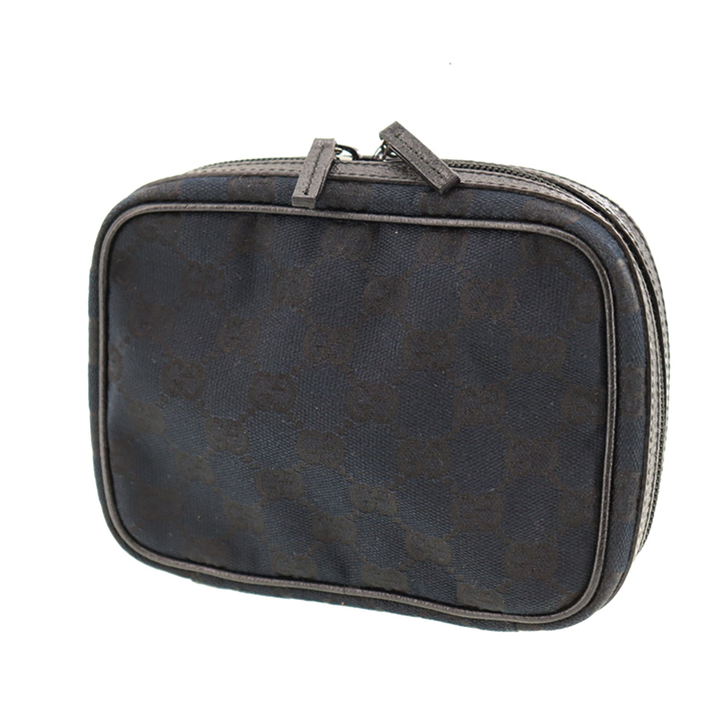 GUCCI Original GG Pouch Black Canvas #AH667