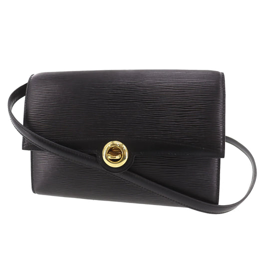 LOUIS VUITTON LV Arche Shoulder Bag Epi Leather Black M52572 #AG7