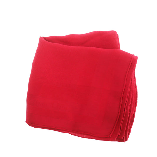 Christian Dior CD Logos Silk Scarf Red #ED34
