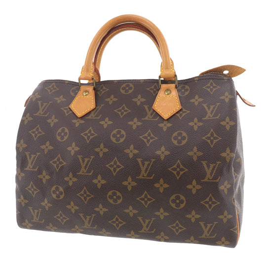 LOUIS VUITTON LV Speedy 30 Handbag Monogram Leather M41108 #AG874