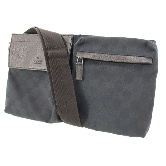 GUCCI Original GG Canvas Fanny Pack Black Canvas #BP470
