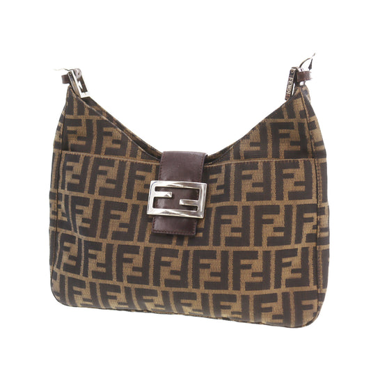 FENDI Zucca Mamma Bucket Shoulder Bag Brown #CU241