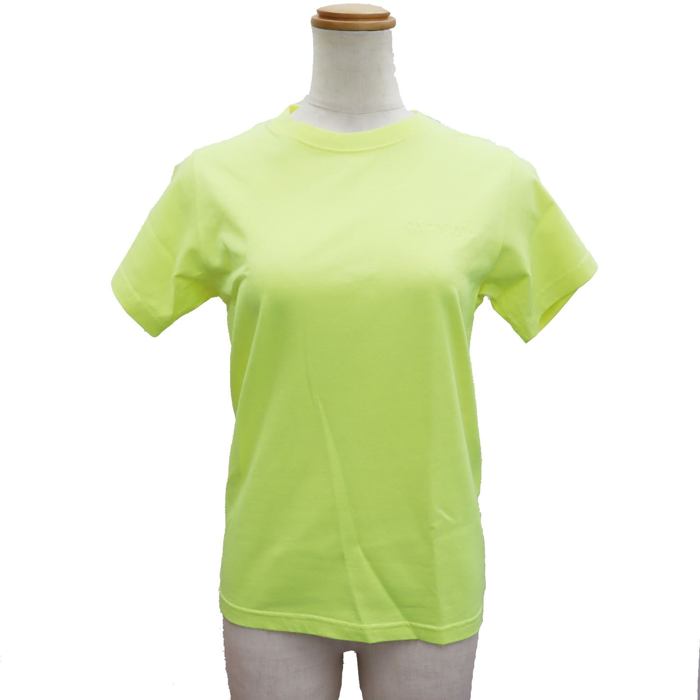 BALENCIAGA Short Sleeve T-shirt Tops XS Gluorescent Yellow #AH677