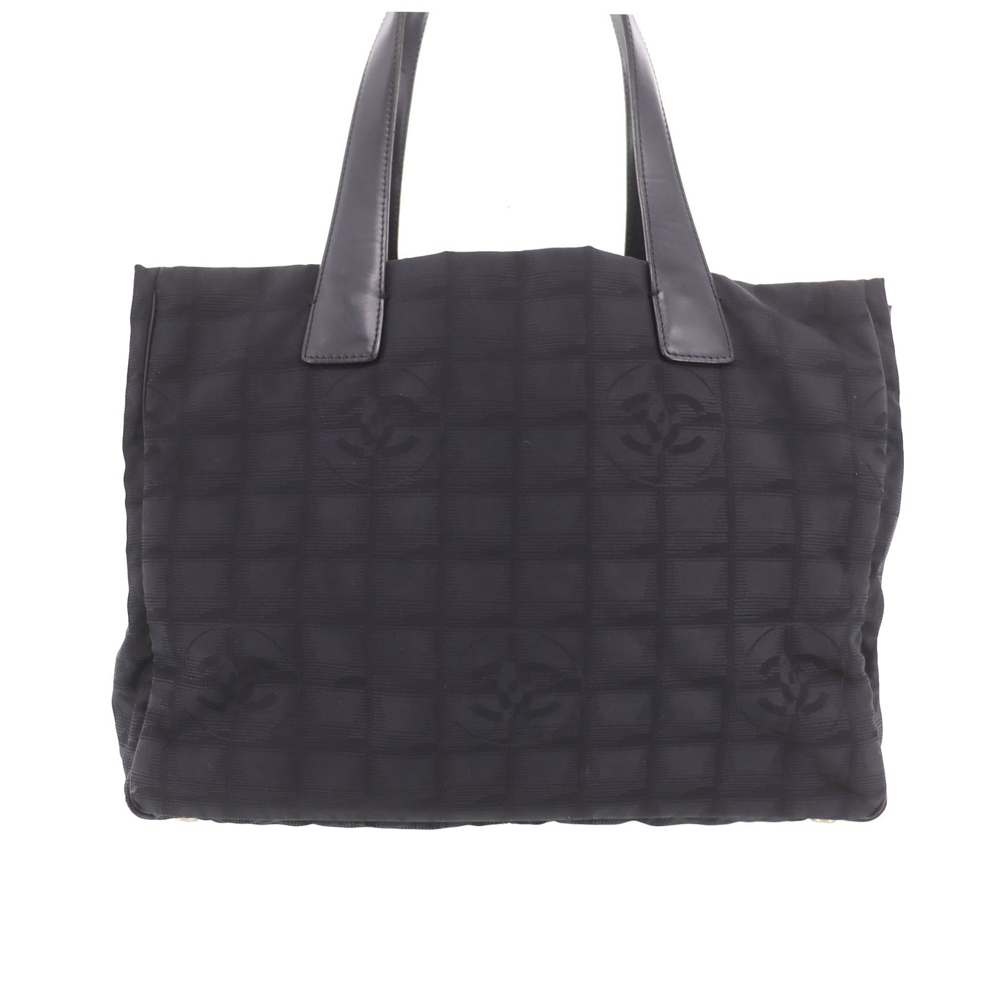 CHANEL New Travel Line Tote Bag Black Nylon #CG704