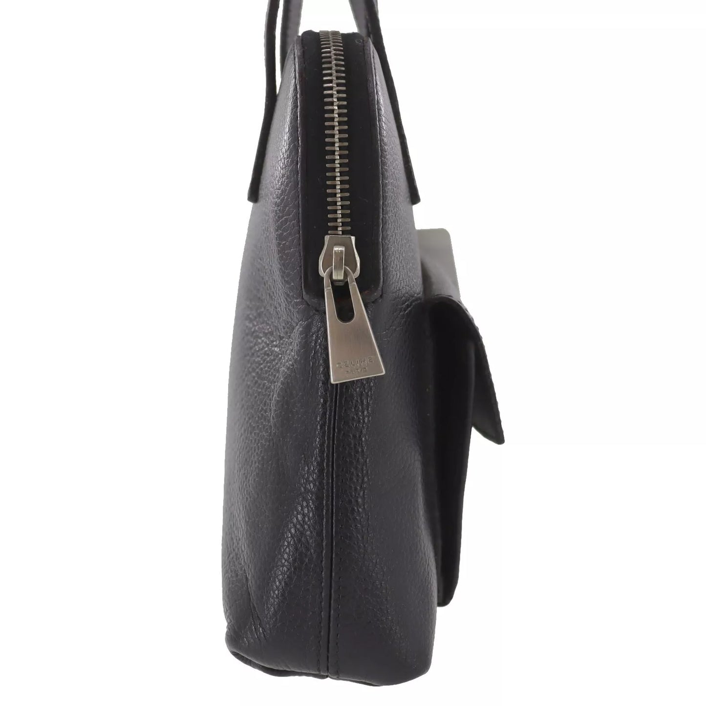 CELINE Handbag Leather Black #AH230